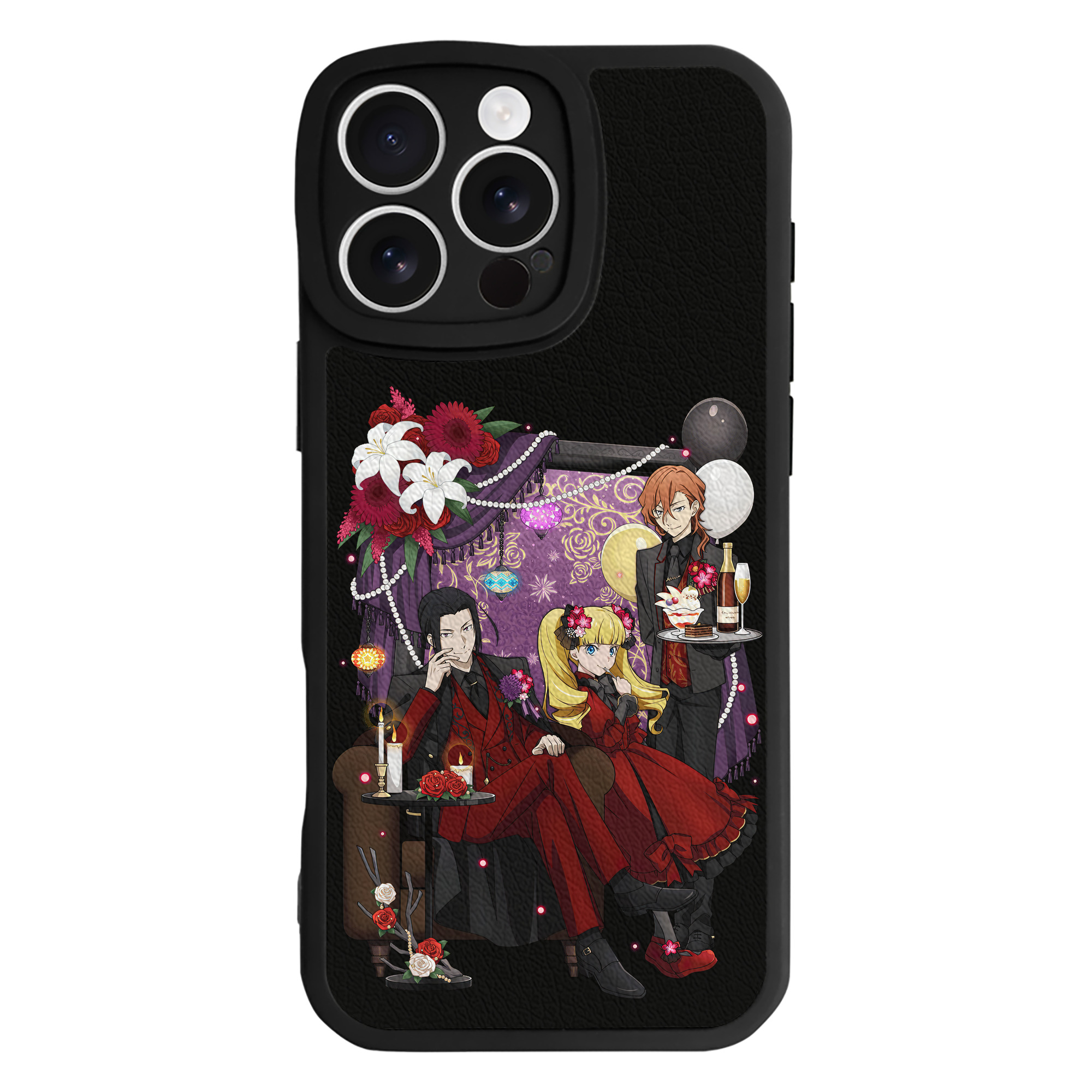 （画像用） 文豪ストレイドッグス Bungo Stray Dogs 【iPhone 16シリーズ対応】シリコンスマホケース（レザー調） 材質：シリコン